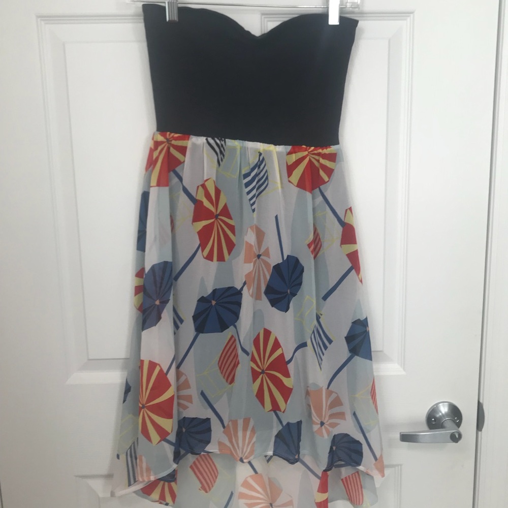 Quicksilver beach umbrella print tube dress